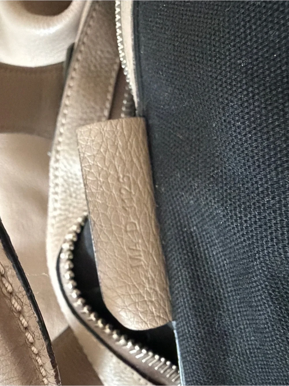 Givenchy Taupe Brown Nightingale Soft Leather Shoulder Bag